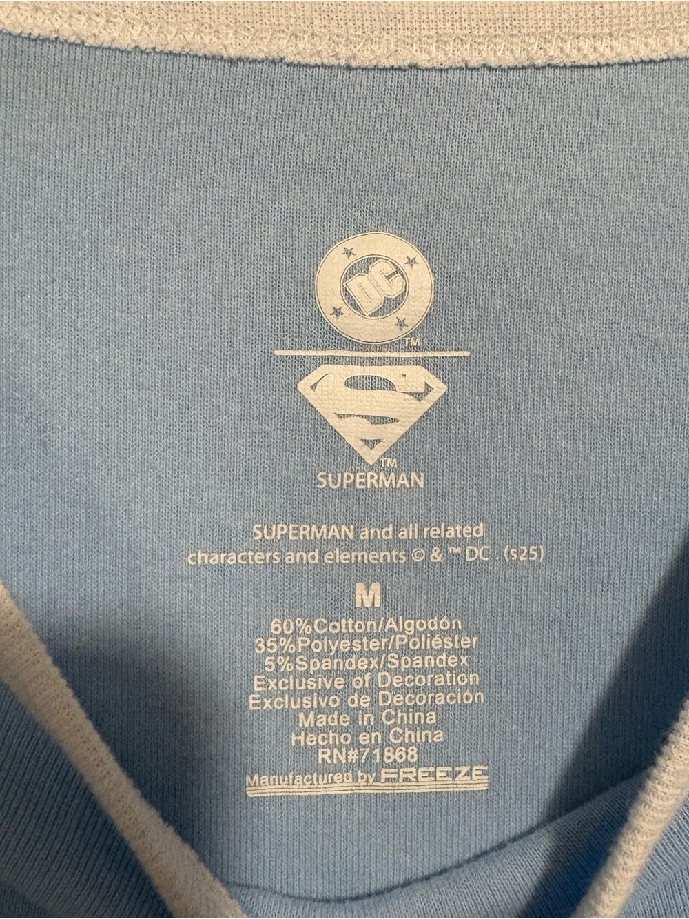 DC Superman Ringer Tee - Picture 4 of 4